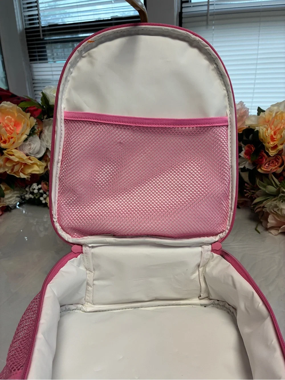 Stephen Joseph Princess Insulated Lunch Box Pink Teal Kids Zip Lunch Bag Pocket